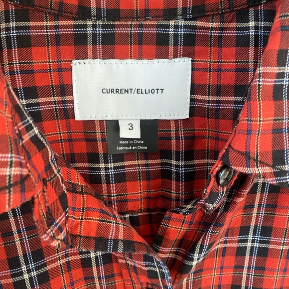 Current Elliott Plaid Tella Shirt - Picture 4 of 7